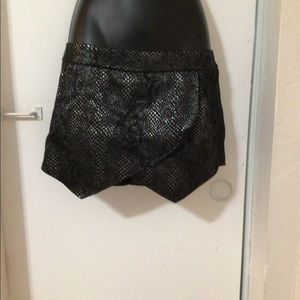 Express Black sparkly shorts, tight fit